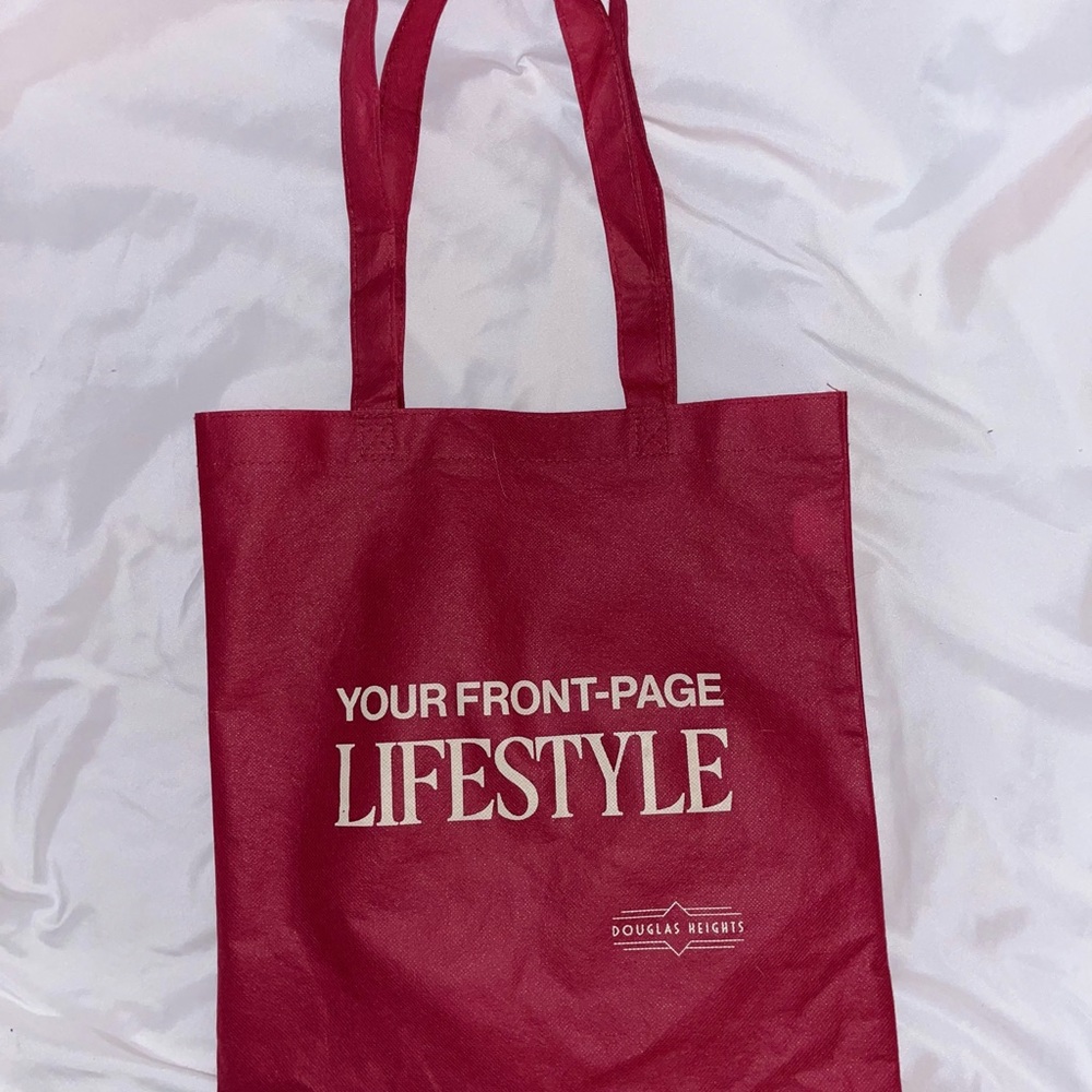 Red Lifestyle Graphic Tote Bag